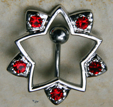 Bauchnabel Piercing Stern
