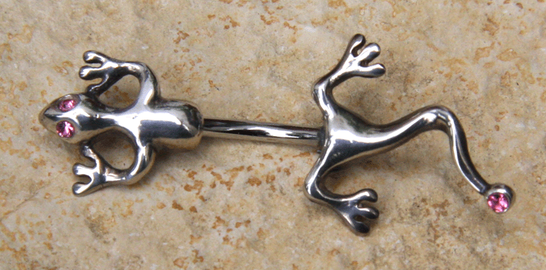 Bauchnabelpiercing Gecko