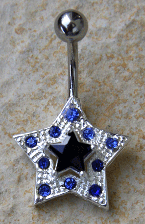 Bauchnabelpiercing Stern