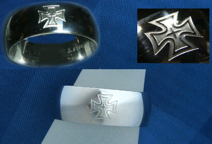 Edelstahl Ring - Eisernes Kreuz