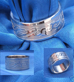 Edelstahl Ring - Tribal