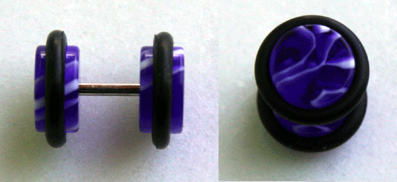 FAKE Plugs lila-weiss ~11~