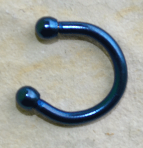 Hufeisen - 6 mm - blau e
