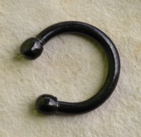 Hufeisen - 6 mm - schwarz