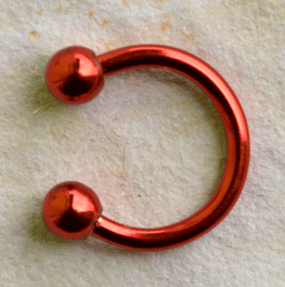 Hufeisen - 8 mm - rot
