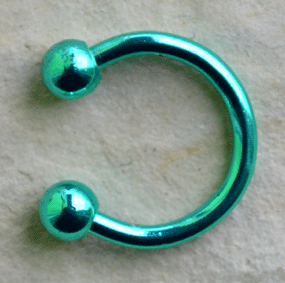 Hufeisen - 8 mm - grün