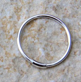 Nasenpiercing Silber 12 mm