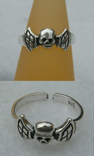 Zehenring Flying Skull - Totenkopf