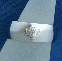 Edelstahl Ring - Eisernes Kreuz