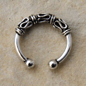 Lippen- Piercing - FAKE - Nasenring b3