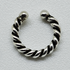 Fake Piercing 7 mm gedreht