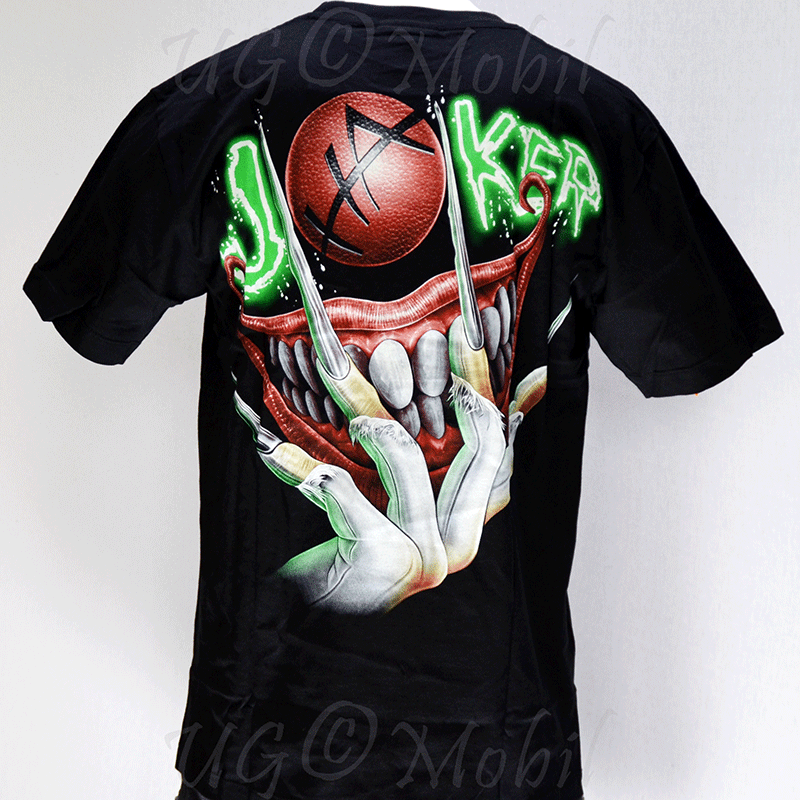 T-Shirt  Clown Skull Joker grün