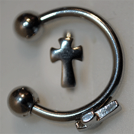 Hufeisen - Stern - 8 mm kreuz