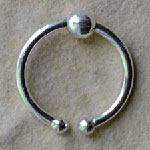 Fake Piercing - Kugel - 12 mm j