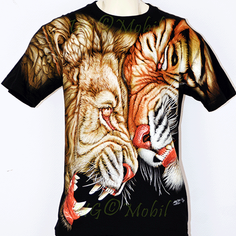 T-Shirt - Löwe & Tiger