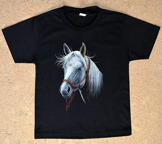Kids  -  T-Shirt  Pferd - Pferdekopf