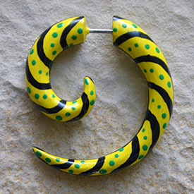FAKE Spirale Holz gelb