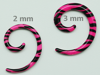 Spirale pink - zebra