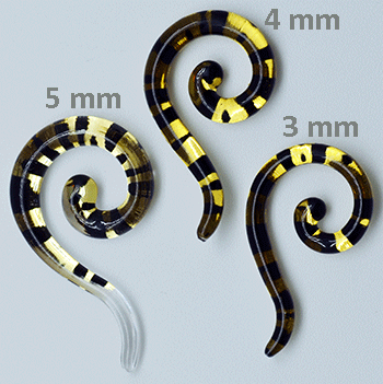 Spirale  schwarz transparent g