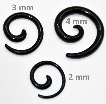 Spirale - schwarz
