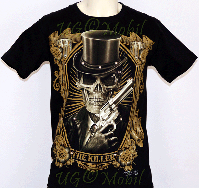 T-Shirt Totenkopf Zylinder