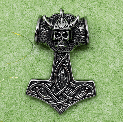 Thors Hammer XL Mjölnir Edelstahl Anhänger 