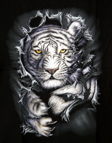 Kinder - T-Shirt weißer Tiger