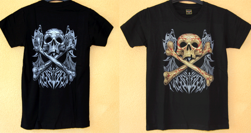 Kids  -  T-Shirt  Totenkopf Knochen
