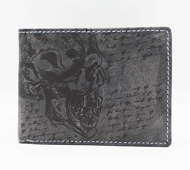 Edler Geldbeutel Totenkopf Skull Jockey Club-Q