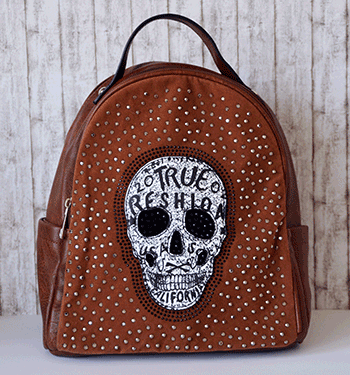 Damen Totenkopf Rucksack