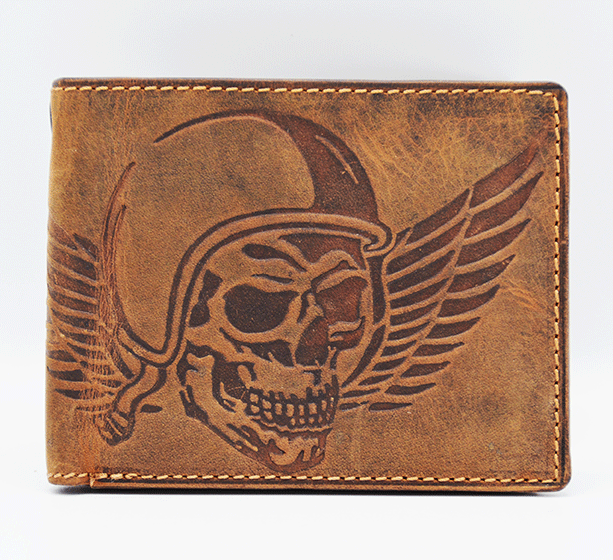 Geldbeutel Totenkopf Skull Wing of Hell Jockey Club