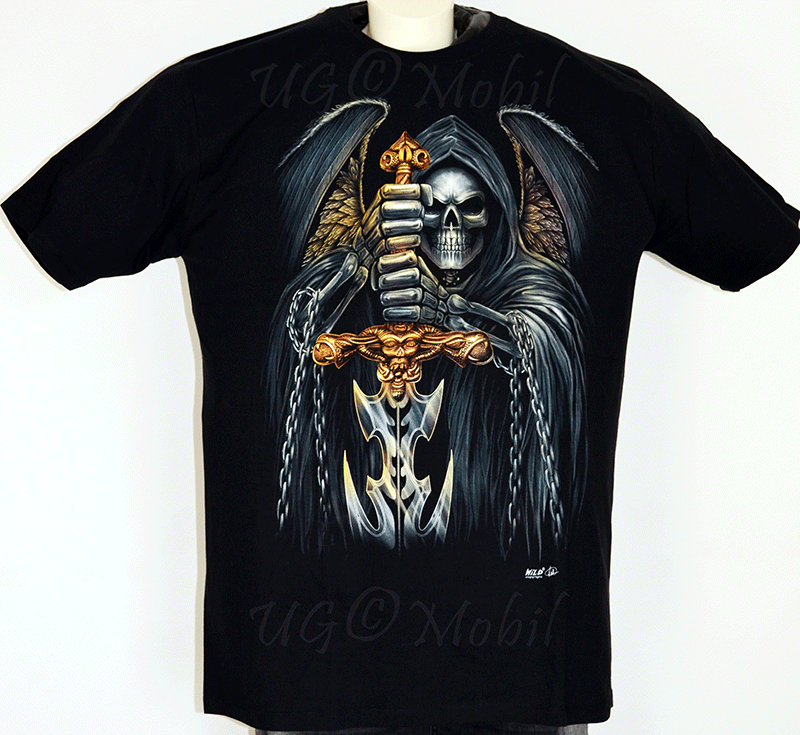 T-Shirt Skull - Schwert